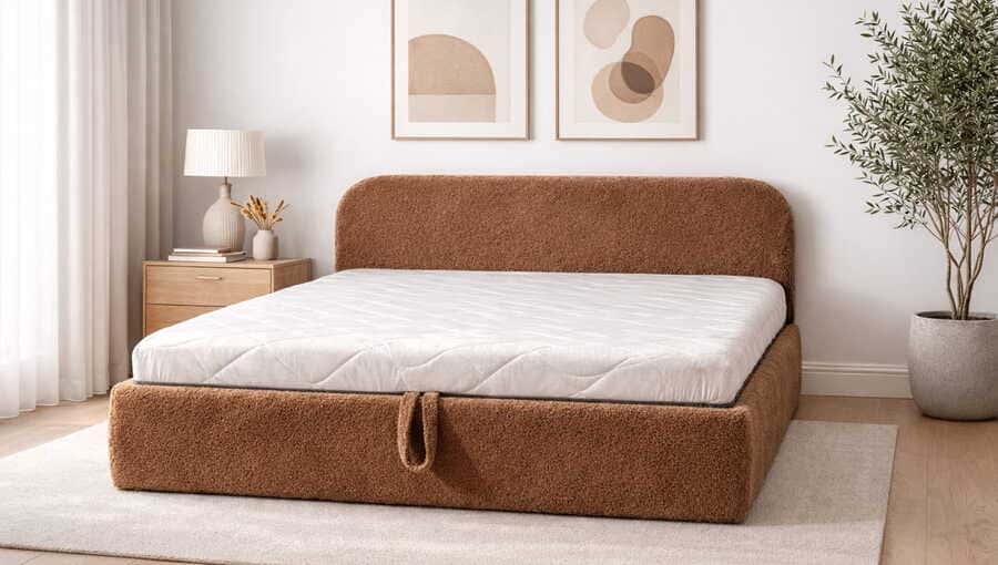 lova oval soft rudos spalvos apvalus galvugalis maksobaldai