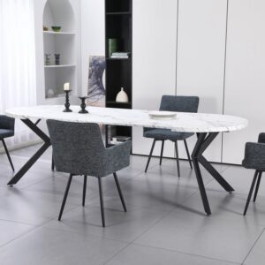 PERO apvalus išskleidžiamas stalas (Melamine Nr.01) #1