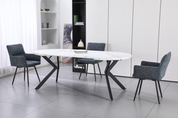 PERO apvalus išskleidžiamas stalas (Melamine Nr.01) #2