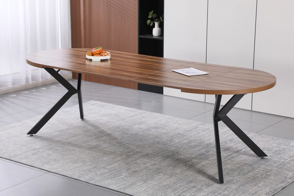 PERO-90 apvalus išskleidžiamas stalas (Walnut 8149-3)