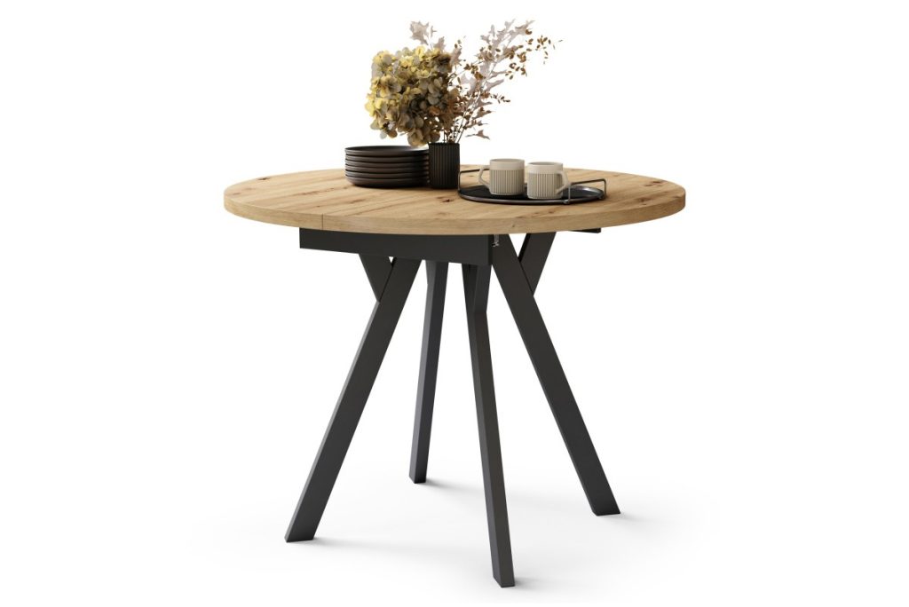 ALDO-90 apvalus išskleidžiamas stalas (Dab Artisan) #5