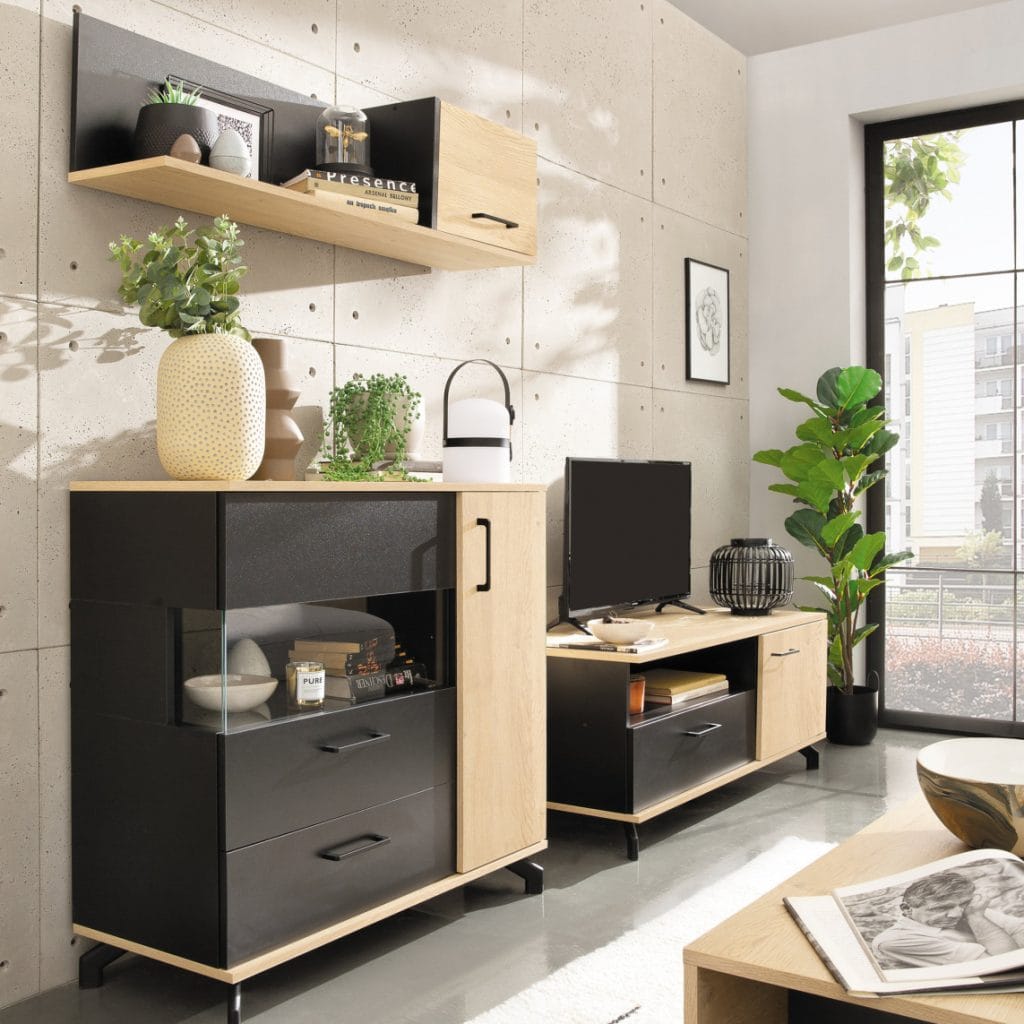 MADISON ST-13 pakabinama lentyna (Juoda/Dab biszkoptowy) #4