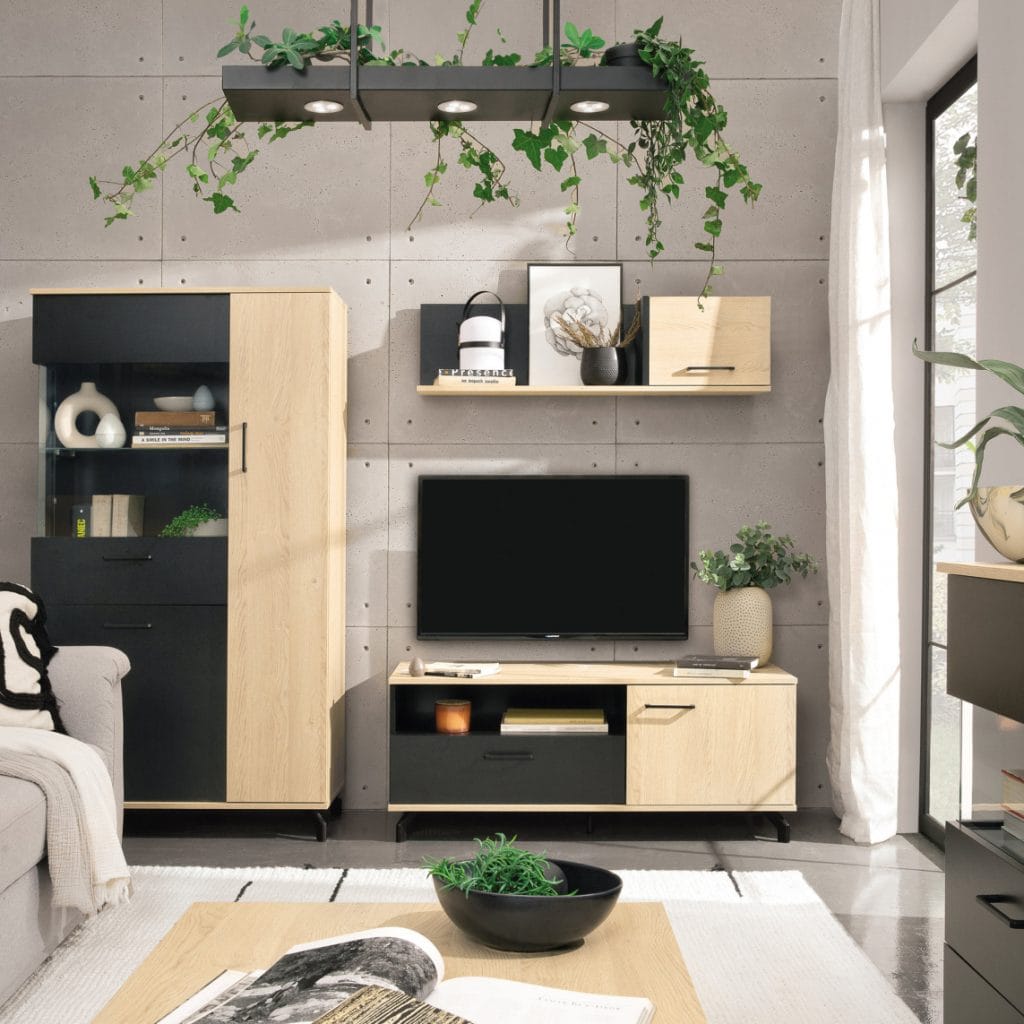 MADISON ST-13 pakabinama lentyna (Juoda/Dab biszkoptowy) #5