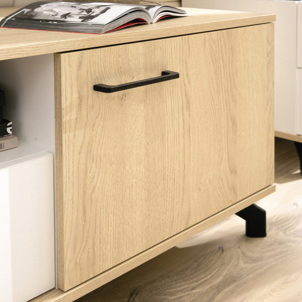 MADISON ST-07 TV komoda (Balta/Dab biszkoptowy) #3