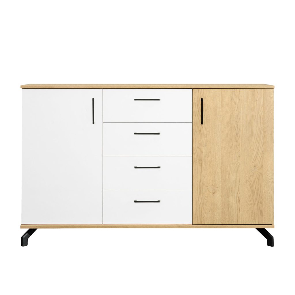 MADISON ST-09 komoda-indauja (Balta/Dab biszkoptowy)