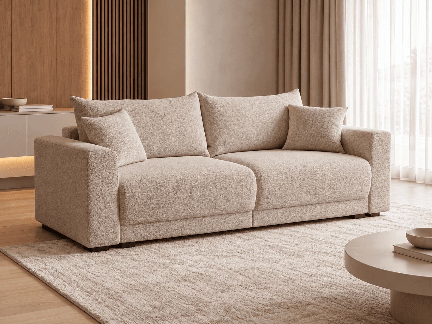 SIESTA-MINI-3V (III gr.) sofa-lova (Snow-04) maksobaldai