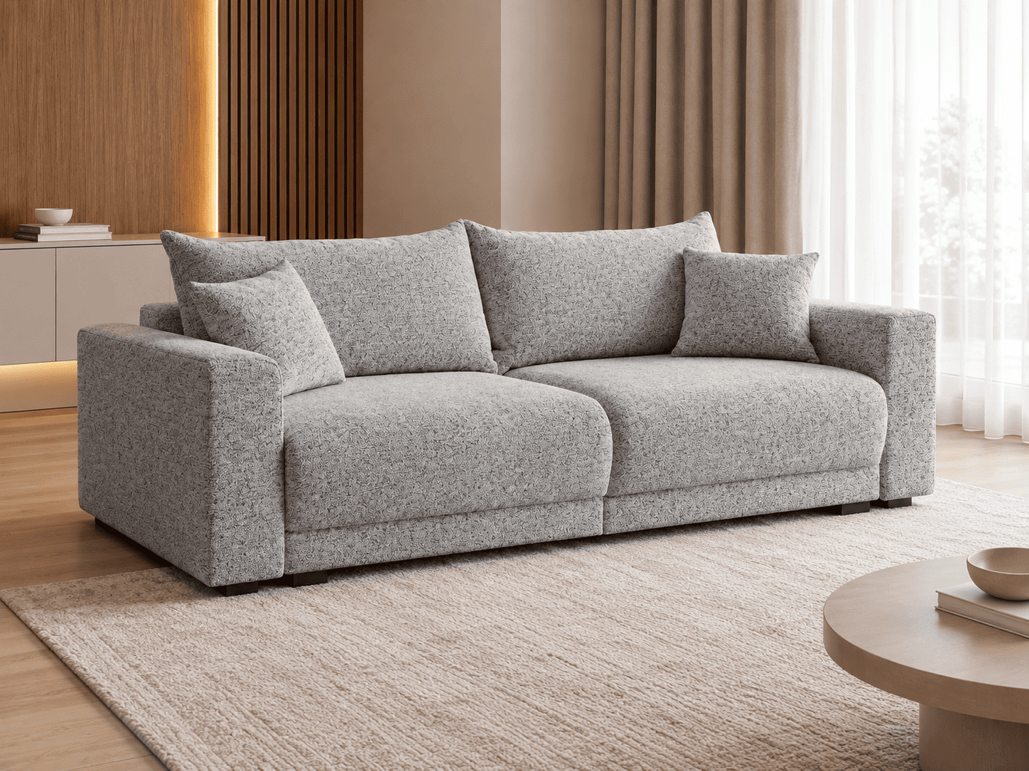 SIESTA-MINI-3V (III gr.) sofa-lova (Snow-13) maksobaldai