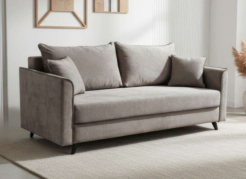 MALAGA-3V (III gr.) sofa-lova (Perfect Harmony-04) kreminės spalvos