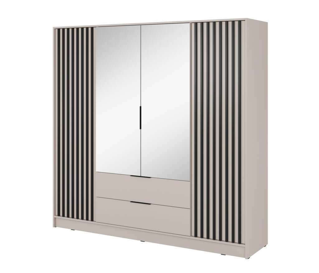 NELLY 4D-L spinta su veidrodžiu (Cashmere) baltame fone