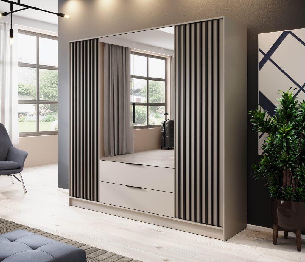 NELLY 4D-L spinta su veidrodžiu (Cashmere)