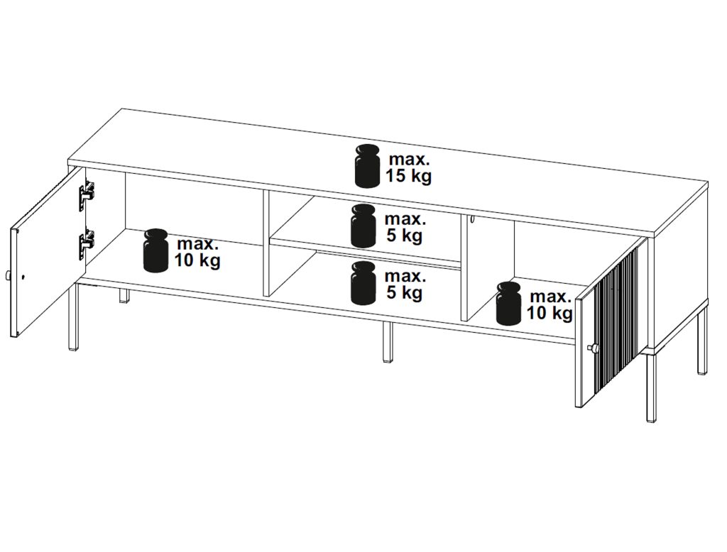 ISEO IS01 RTV TV komoda (Cashmere) #4