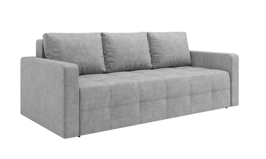 Sofa lova Martini šviesiai pilka pilka spalva Makso Baldai