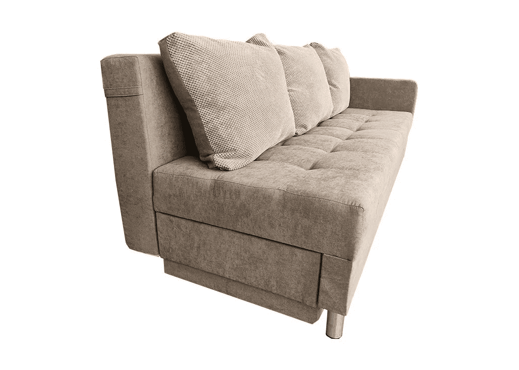 sofa-lova monica smėlio spalvos šonu