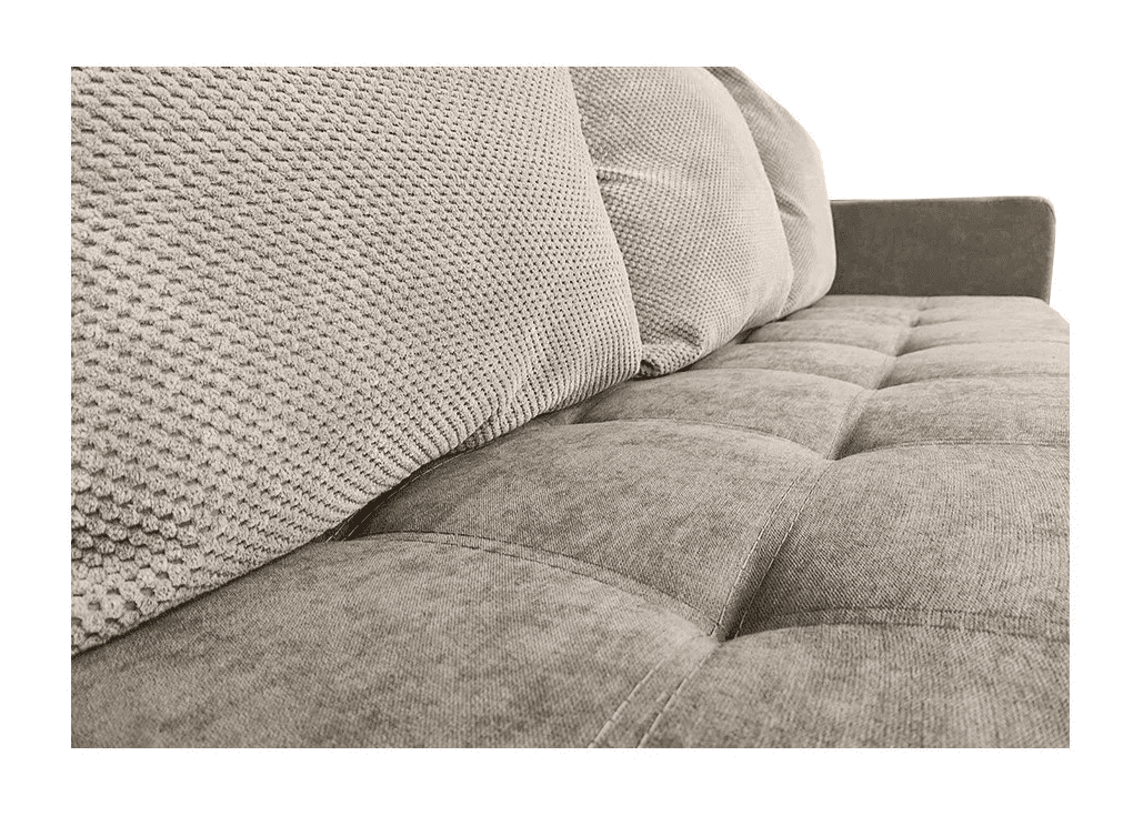sofa-lova monica smėlio spalvos iš arti
