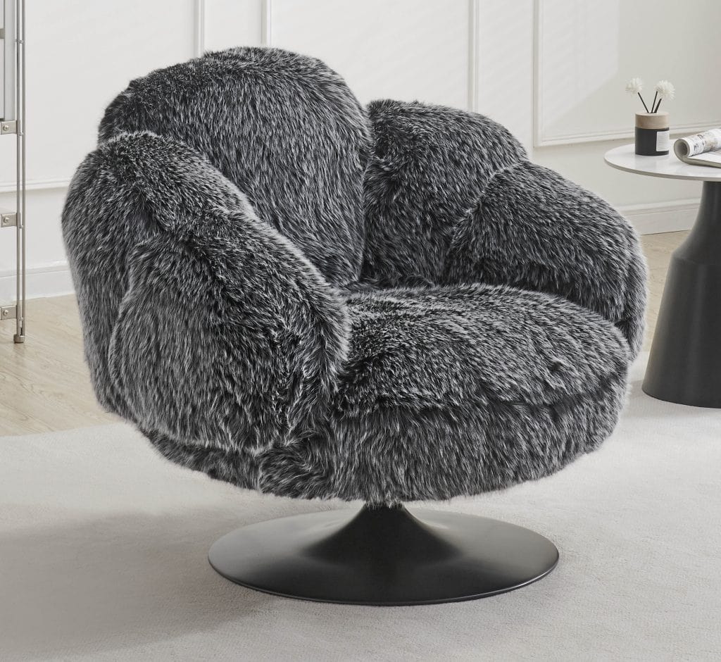 FURLIS fotelis (Black-2089-06 Pilkas)