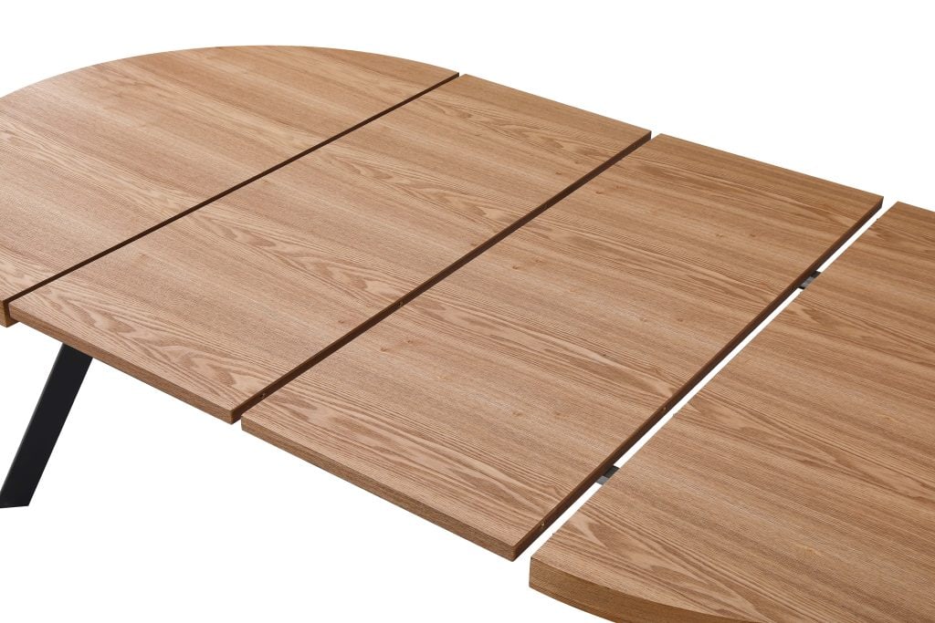 DOUGLAS apvalus išskleidžiamas stalas (Ashtree Natural) #8