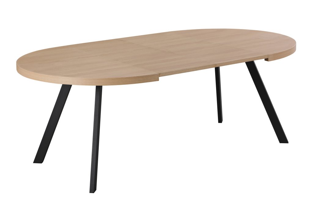 DOUGLAS apvalus išskleidžiamas stalas (LC120-1 Natural Wood) 4