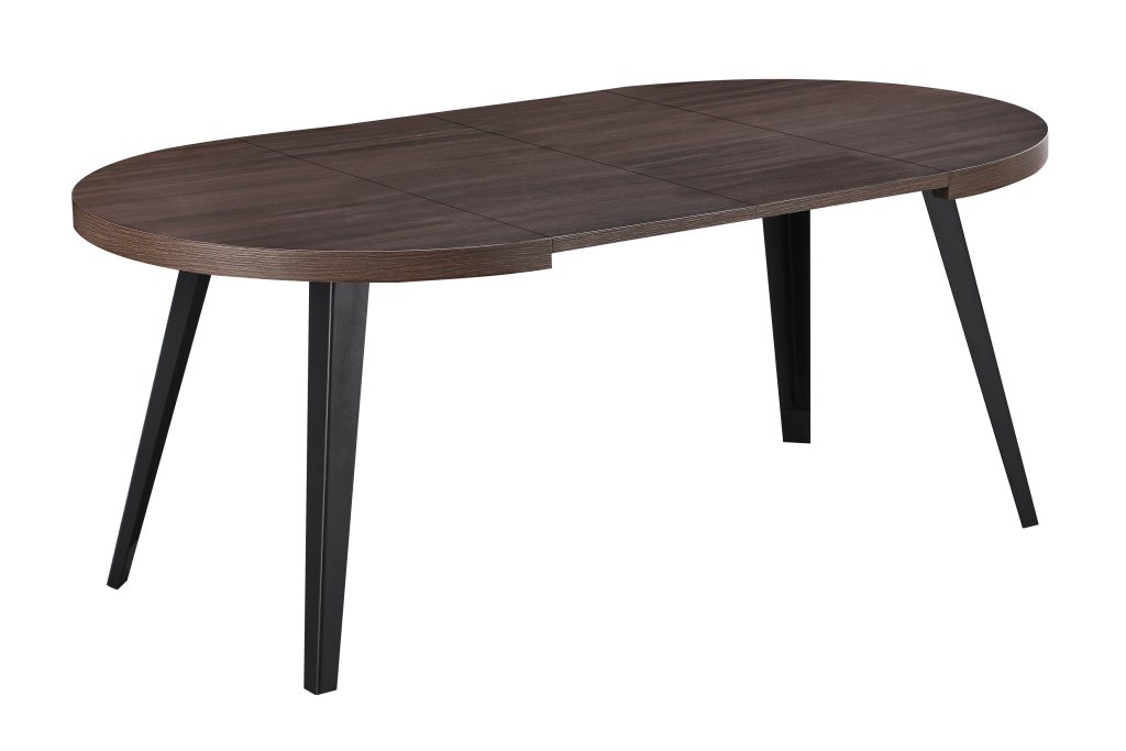 MITCHEL apvalus išskleidžiamas stalas (LC048 Dark Wood) 4
