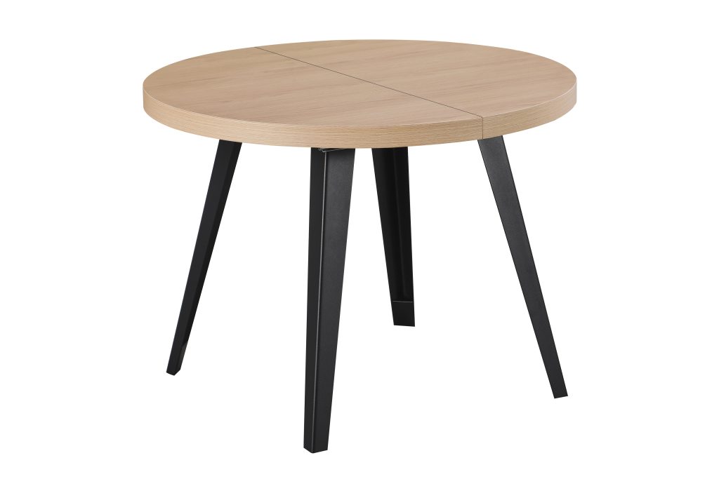 MITCHEL apvalus išskleidžiamas stalas (LC120-1 Natural Wood) 2
