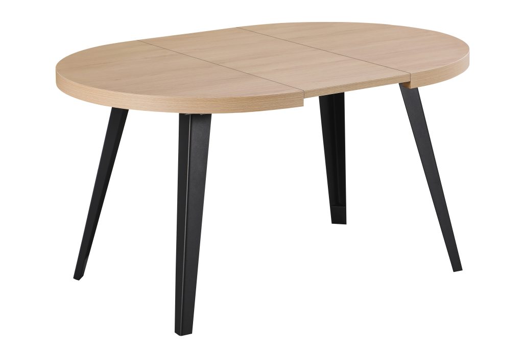 MITCHEL apvalus išskleidžiamas stalas (LC120-1 Natural Wood) 3