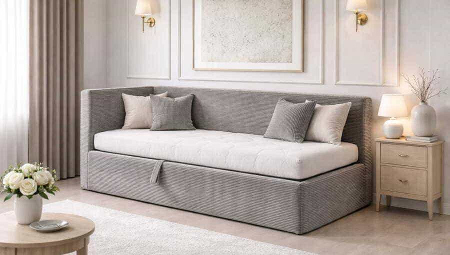 viengule lova boston plush maksobaldai interjere